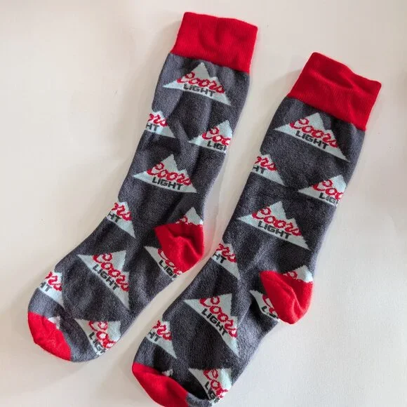 Men's Coors Light Dress Casual Socks - Picture 1 of 3